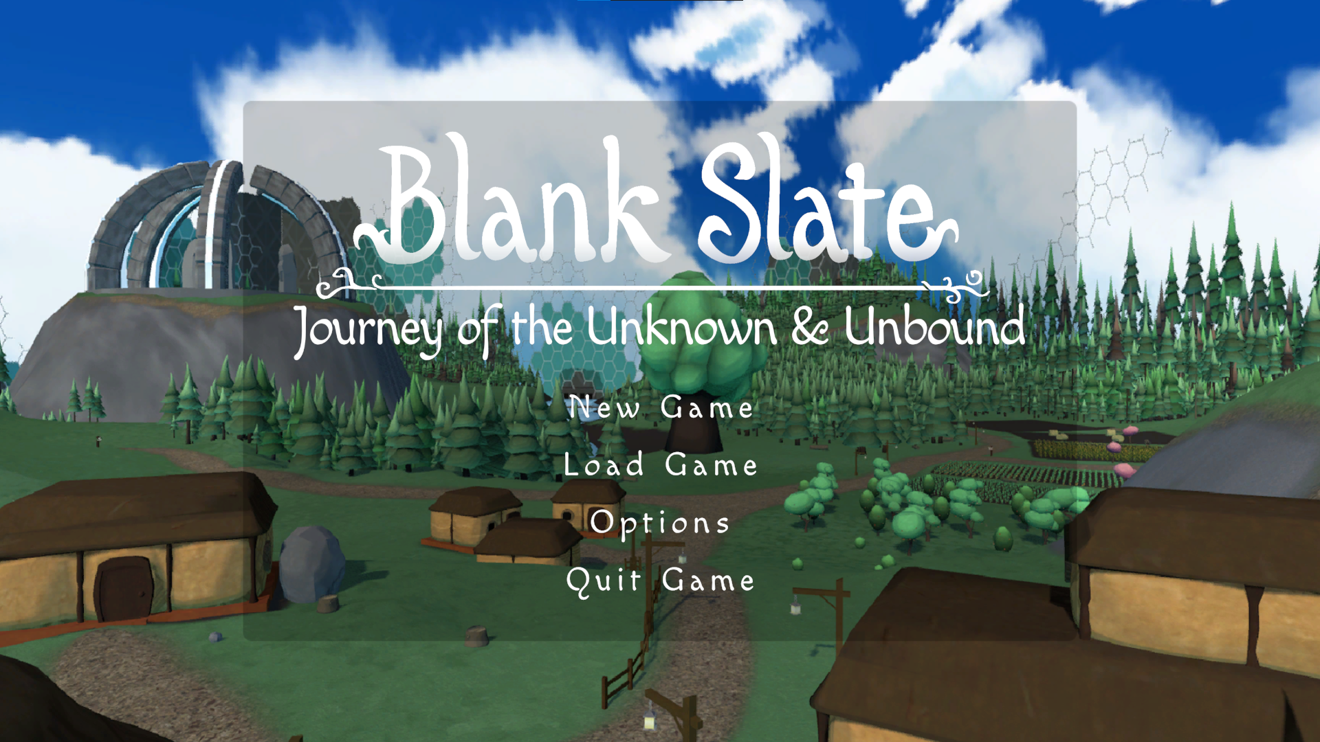 Blank Slate Title Screen
